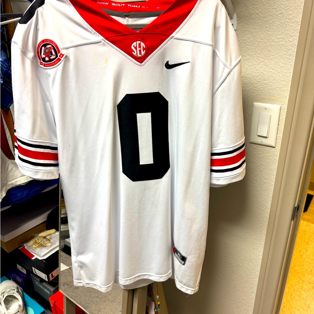 Nike Georgia Bulldogs Darnell Washington 40th Anniversary Championship Jersey